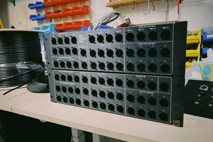 custom rack panels with needs to be filled.